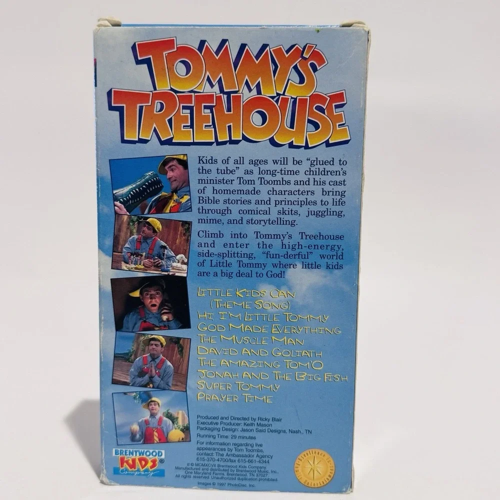 Tommy's Treehouse Little Kids Can VHS 1997 Brentwood Kids Company - Picture 3 of 5